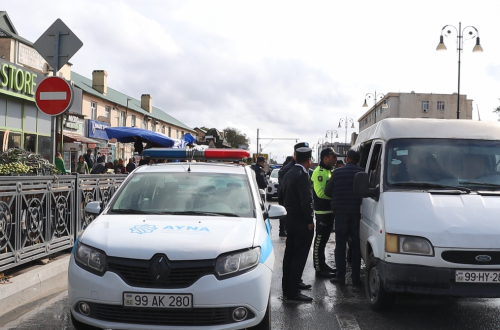 Azərbaycan Yerüstü Nəqliyyat Agentliyi və Bakı Şəhəri Dövlət Yol Polisi İdarəsi  Binədə reyd keçirib