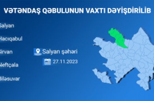 Səlyanda vərəndaş qəbulu baş tutacaq