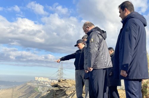 Kəmaləddin Heydərov Badamdarda uçqun təhlükəsi olan əraziyə gedib, tapşırıqlar verib